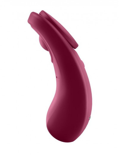 Бесшумный вибромассажер в трусики Satisfyer Sexy Secret 10 режимов красный  J2018-98