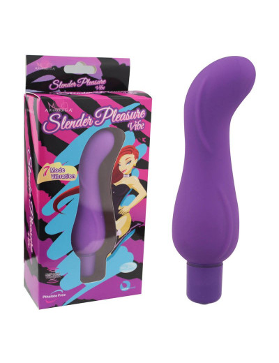 Минивибратор Slender Pleasure фиолетовый 12,5 см Д82008фиол