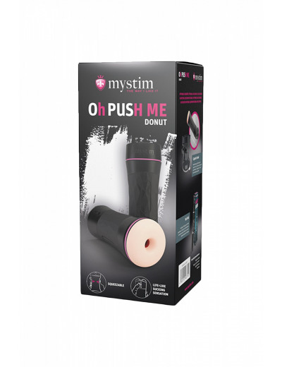 Мастурбатор Mystim Oh Push Me Donut телесный 21,5 см 46374