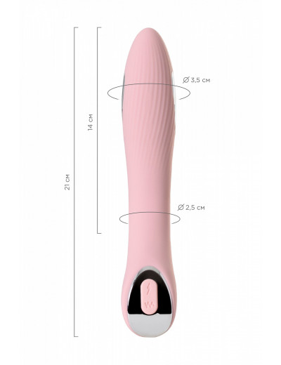 Вибратор с электростимуляцией Physics Tesla G-Point розовый  21 см 796003