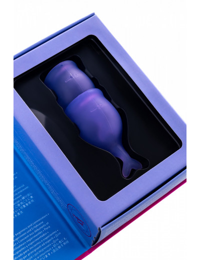 Набор менструальных чаш Satisfyer Feel secure Menstrual Cup фиолетовый 2 шт J1766-4