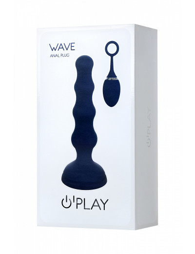 Анальная вибровтулка OPlay Wave с пультом ДУ синяя 15,5 см 221003