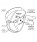 Страпон на креплении LoveToy с поясом Harness 17 см 737103