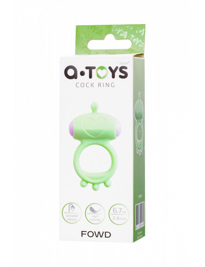 Виброкольцо на пенис A-Toys Fowd зеленое 768032