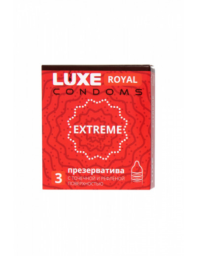 Презервативы Luxe Royal Extreme точечно-ребристые №3 735/1