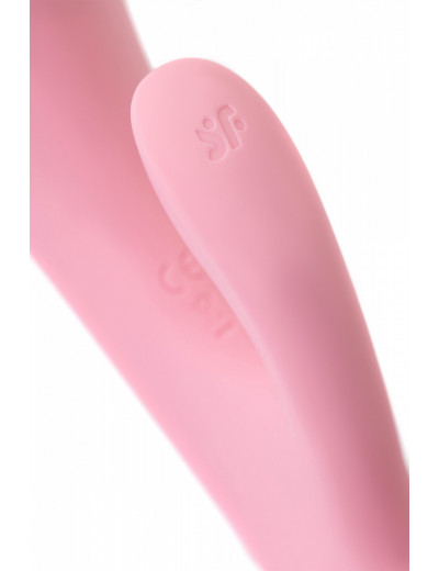 Нереалистичный вибратор Satisfyer Triple Oh розовый 24 см 4018249