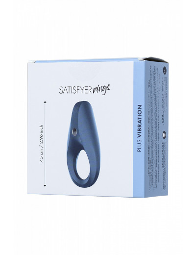 Эрекционное кольцо на пенис Satisfyer Rings синее 7,5 см J02008-11