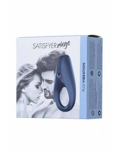 Эрекционное кольцо на пенис Satisfyer Rings синее 7,5 см J02008-11