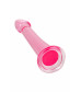 Нереалистичный фаллоимитатор Jelly Dildo розовый 22 см 882028-3