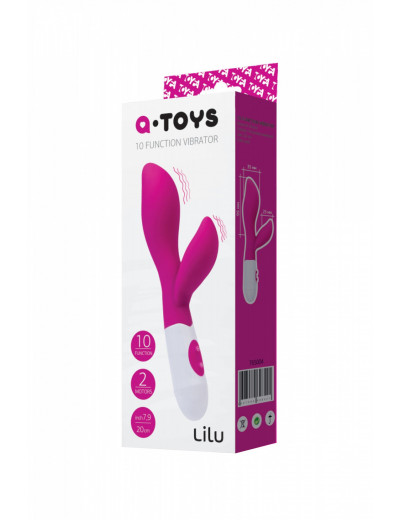 Вибратор A-toys Lilu розовый 19,5 см 765004