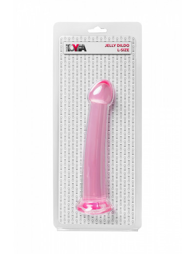 Нереалистичный фаллоимитатор Jelly Dildo розовый 20 см 882027-3