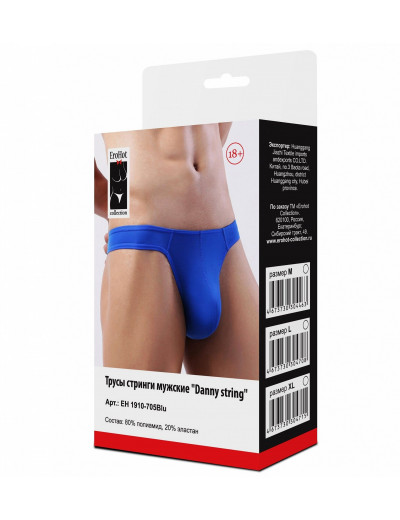 Стринги мужские Danny string синие M EH1910-705Blu(M)