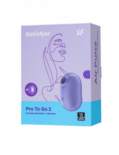 Вакуумно-волновой стимулятор Satisfyer Pro To Go 2 фиолетовый J2018-308-3