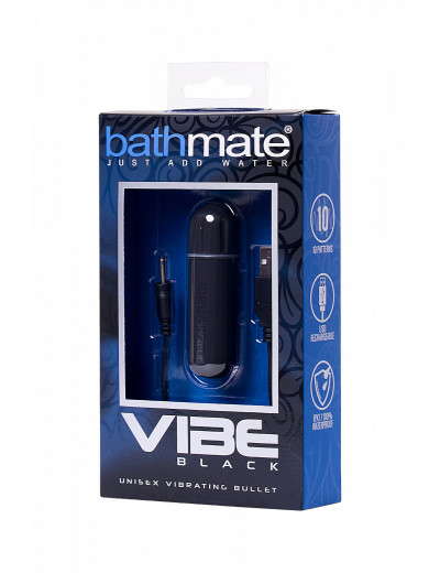 Вибропуля Bathmate Vibe Bullet Black перезаряжаемая черная 7,8 см BM-V-BL