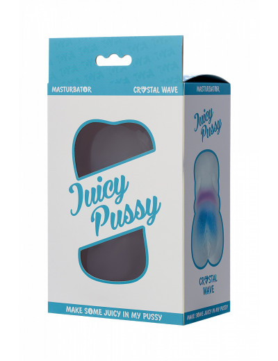 Мастурбатор реалистичный Toyfa Juicy Pussy Crystal Wave 13,5 см 894002