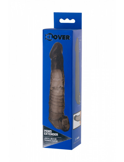 Насадка на пенис Toyfa XLover черная 22,5 см 748034