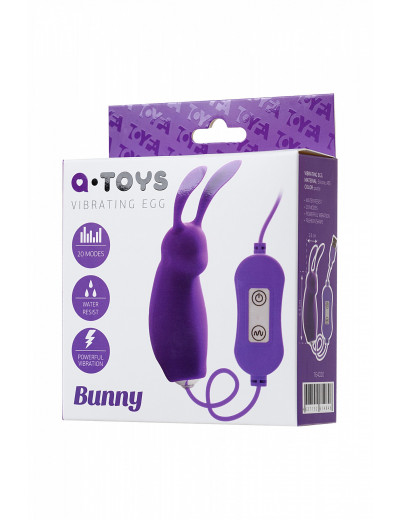 Виброяйцо с пультом управления A-Toys Bunny фиолетовое 6,3 см 764020