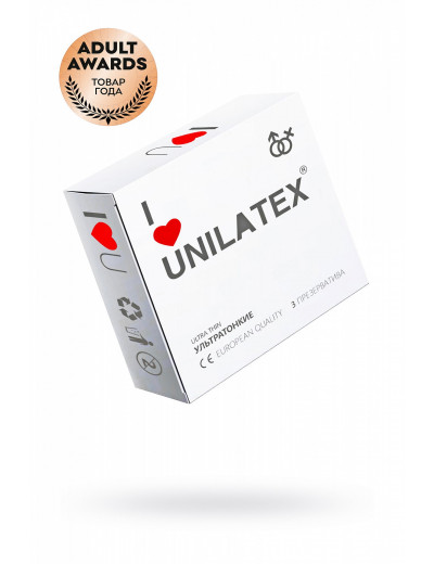 Презервативы Unilatex Natural Ultrathin ультратонкие № 3 шт  3012