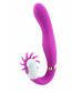 Вибратор с клиторальным стимулятором Dave Vibrator Д258