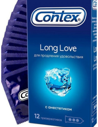 Презерватив Contex Long Love продление удовольствия 12 шт Contex 12 Long Love