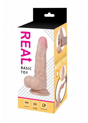 Реалистичный фаллоимитатор Real Basic Toy 13 см RP10034