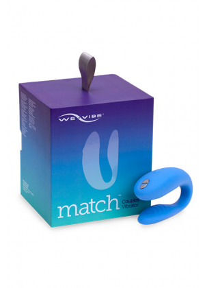 Вибромассажер для пар We-Vibe Match голубой W-V-Match