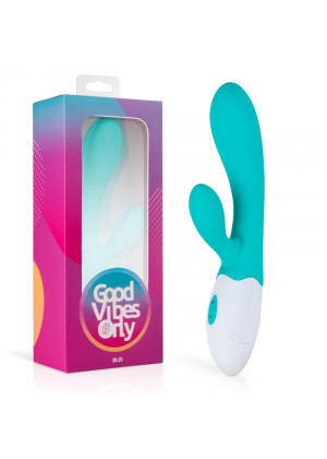 Вибромассажер кролик перезаряжаемый Blis Rabbit Vibrator зеленый 20 см GVO002