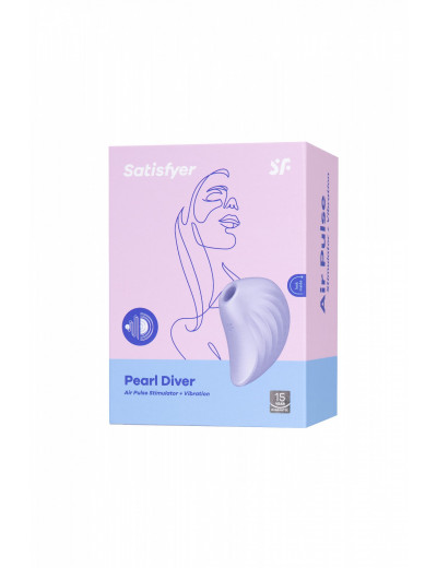 Вакуум-волновой бесконтактный стимулятор клитора Satisfyer Pearl Diver фиолетовый J2018-273-2