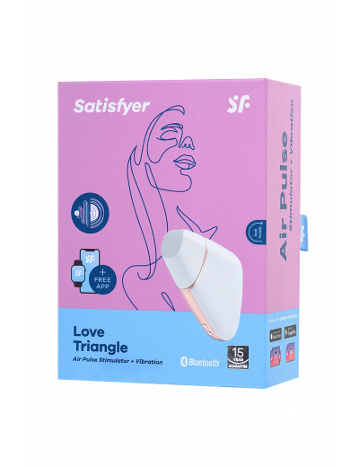 Вакуум-волновой бесконтактный стимулятор клитора Satisfyer Love Triangle белый J2018-57-2