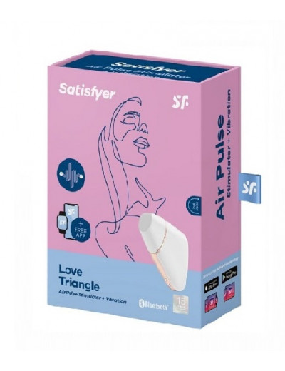 Вакуум-волновой бесконтактный стимулятор клитора Satisfyer Love Triangle белый J2018-57-2