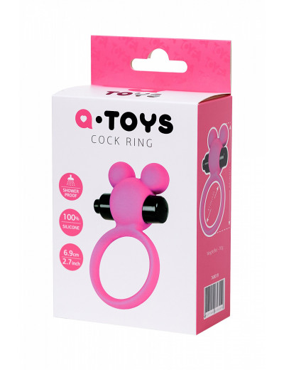 Виброкольцо на пенис A-Toys  розовое 3,1 см 768019