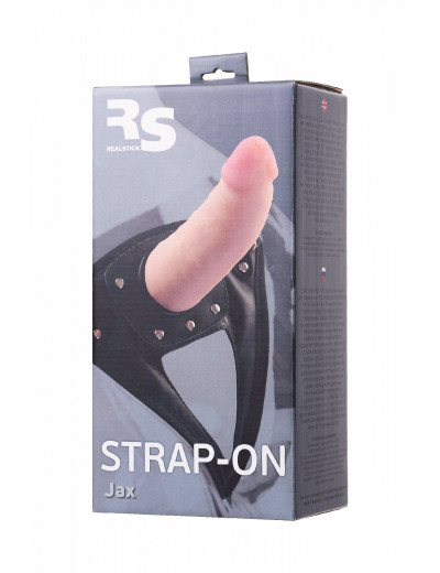 Страпон на креплении RealStick Strap-On Jax телесный 17,9 см 972002