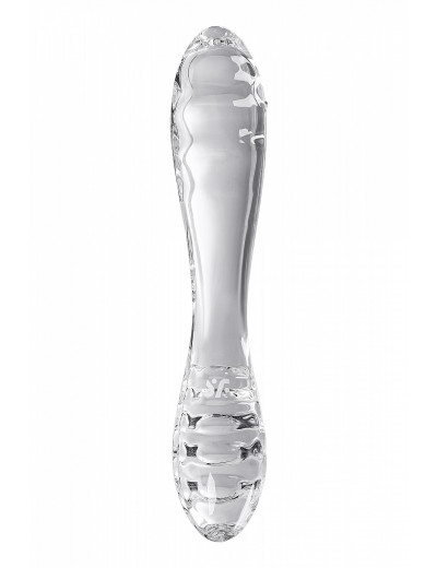 Двусторонний фаллоимитатор Satisfyer Dazzling Crystal прозрачный 18,5 см 4045658