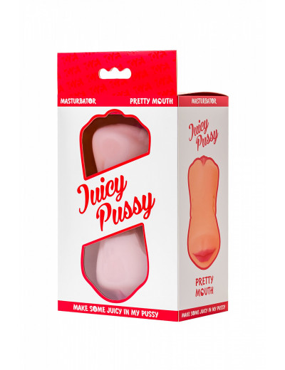 Мастурбатор реалистичный Toyfa Juicy Pussy Pretty Mouth рот и вагина телесный 17 см 893020