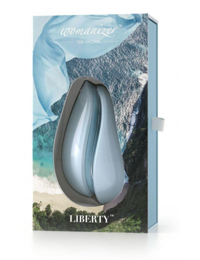 Бесконтактный клиторальный стимулятор Womanizer Liberty голубой WZ11GB0200