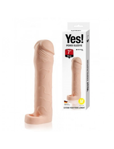 Насадка - удлинитель Sitabella Yes! penis sleeve 18 см Y-005M