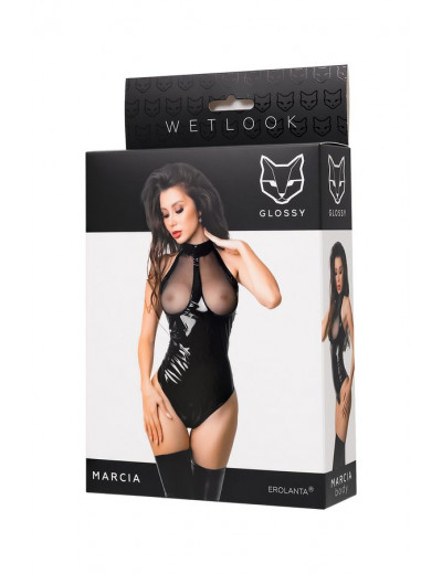 Боди Glossy Marcia из материала Wetlook L 955047-L