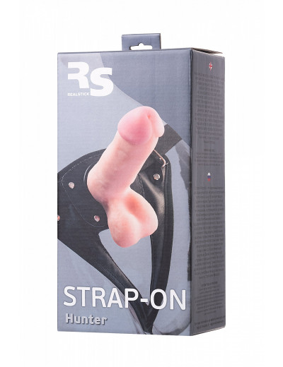 Страпон на креплении RealStick Strap-On Hunter телесный 14,5 см 972001