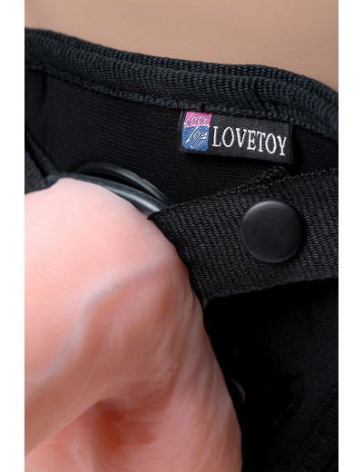 Страпон на трусиках LoveToy UNI Strap 7 с вибрацией 19 см 532313