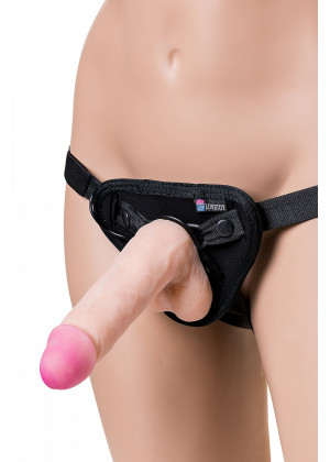 Страпон на трусиках LoveToy UNI Strap 7 с вибрацией 19 см 532313