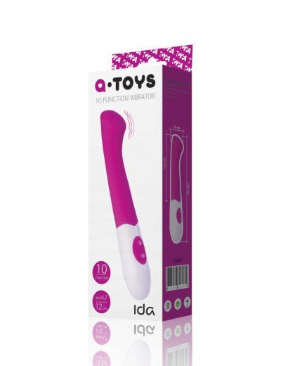 Вибратор розовый A-toys Ida 19 см 765007