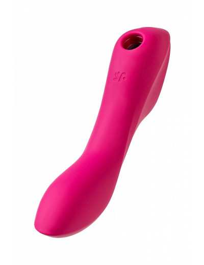 Вакуум-волновой бесконтактный стимулятор клитора Satisfyer Curvy Trinity 3 силикон красный J2018-249-1