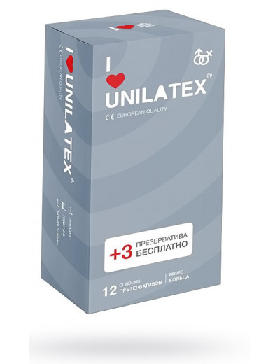 Презервативы Unilatex Ribbed ребристые №15 шт 3021