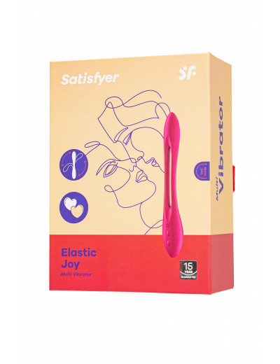 Многофункциональный стимулятор для пар Satisfyer Elastic Joy красный 19,5 см 4007595