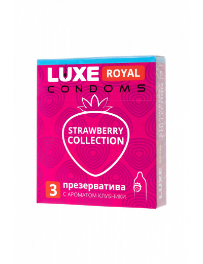 Презервативы Luxe Royal Клубника 3 шт 739/1