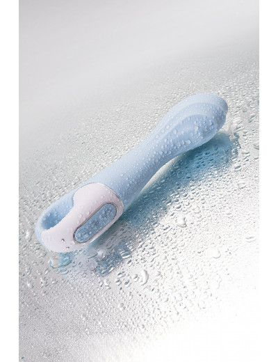 Нереалистичный вибратор Satisfyer Air Pump Vibrator 5 голубой J2018-252