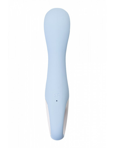 Нереалистичный вибратор Satisfyer Air Pump Vibrator 5 голубой J2018-252