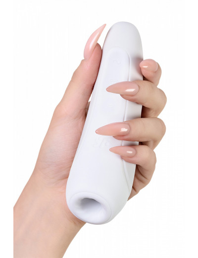 Вакуумно-волновой стимулятор Satisfyer Curvy 1+ с возможностью управления через приложение белый J2018-80-2