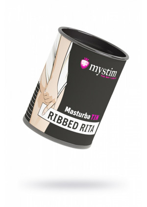 Мастурбатор Mystim Ribbed Ritay белый 4,5 см 46291