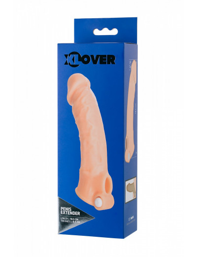 Насадка на пенис Toyfa XLover с вибрацией 18,5 см 748021